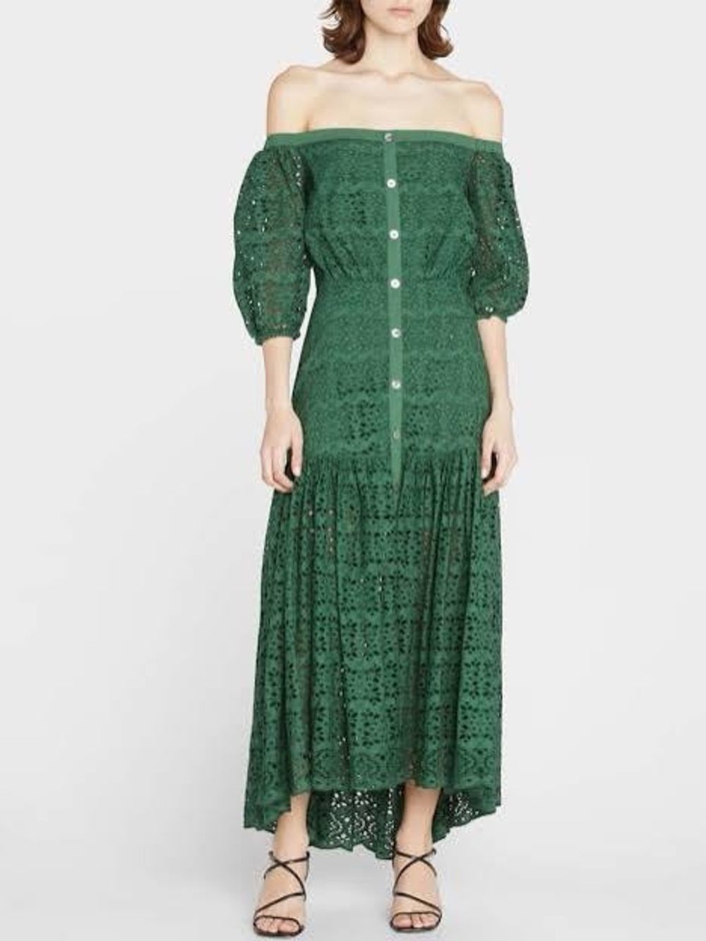 Veronica Beard Forest Eyelet Cali Maxi Dress